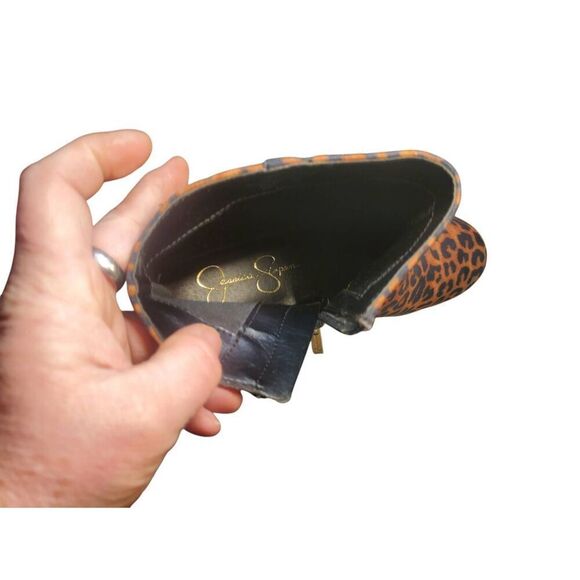 Jessica Simpson Womens Rexura Platform Faux Suede Leopard Print Ankle Booties - Picture 6 of 10
